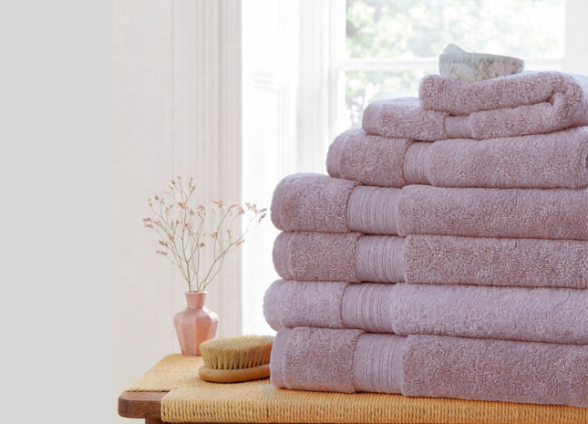 Murmur "Naturally Soft" Bath Towels Collection in Rose