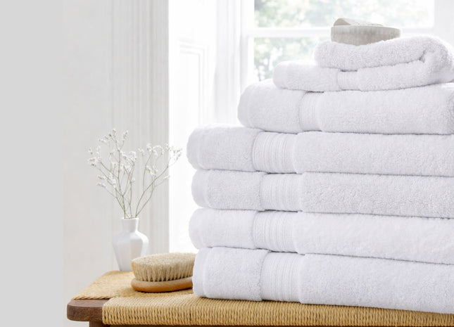 Murmur "Naturally Soft" Bath Towels Collection in White