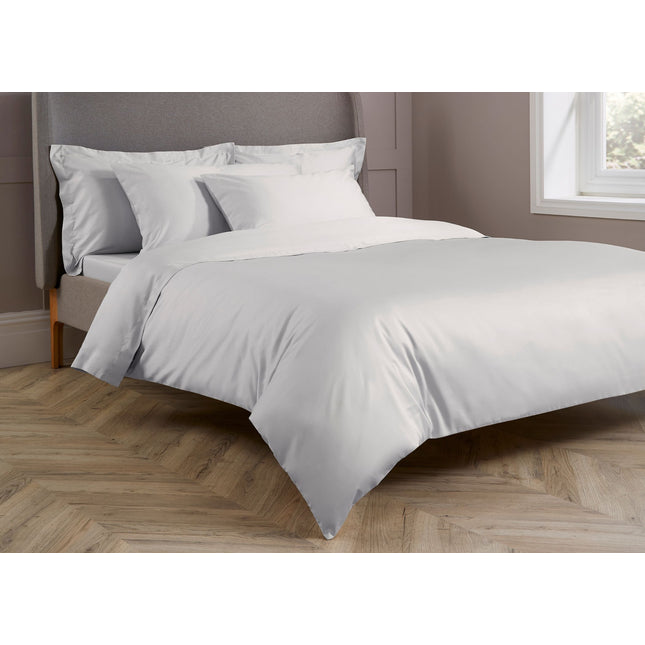 Christy "400 TC Sateen" Plain Dyed Sheets in Colour Platinum