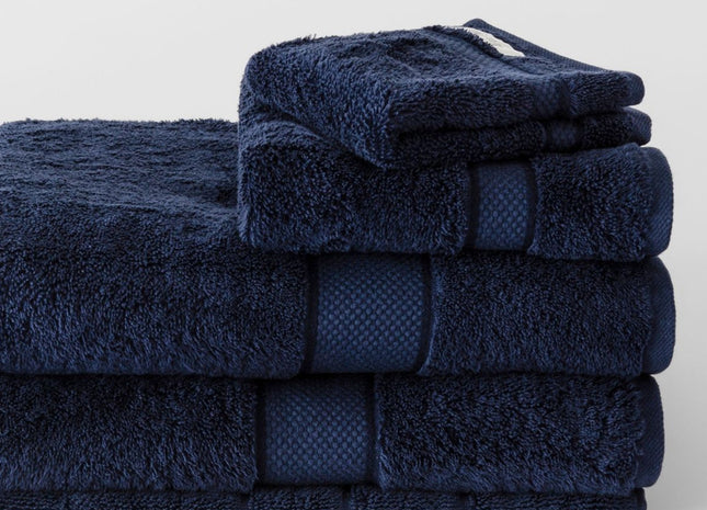 Sheridan "Luxury Egyptian" Bath Towels & Mat Collection in Royal Navy