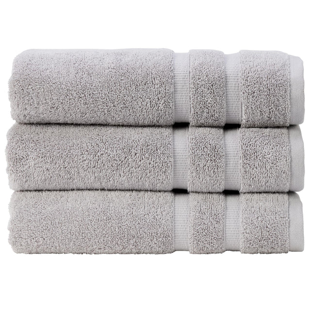 Christy "Signum" Combed Cotton Bath Towels Collection in Dove Grey