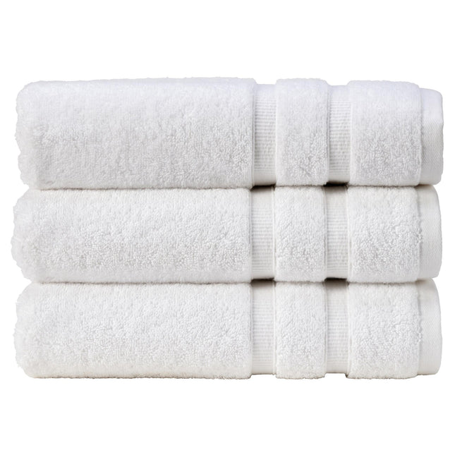 Christy "Signum" Combed Cotton Bath Towels Collection in White