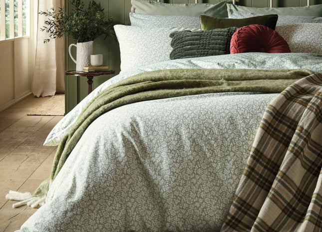 Laura Ashley "Sweet Alysum" Duvet Cover Set in Sage Green