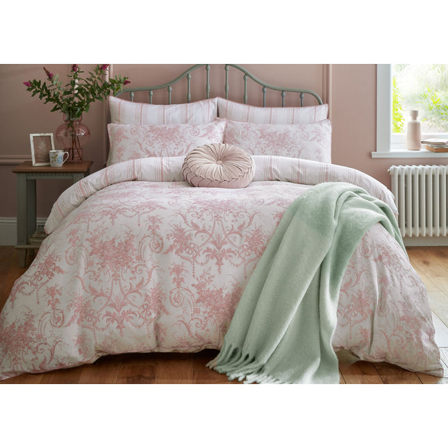 Laura Ashley "Tuileries" Duvet Cover Set in Blush Pink