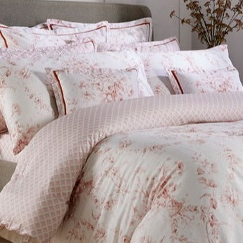 Christy "Toile" Duvet Cover Sets in Blush (Pink)