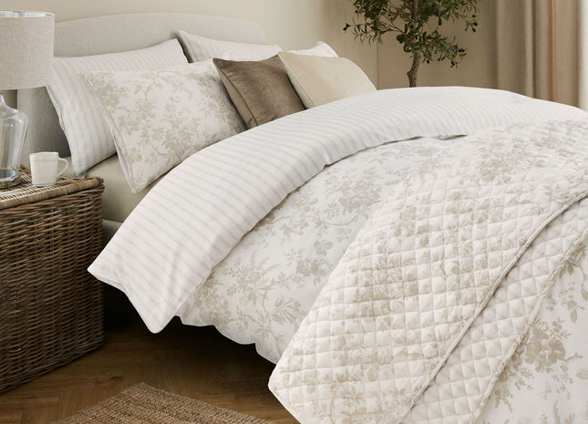 Laura Ashley "Walled Garden" Duvet Cover Set in Dove Grey