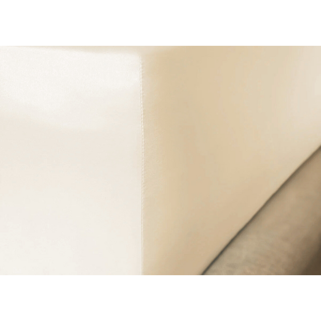 Mayfairsilk "Mulberry Silk" Fitted Sheet in Ivory