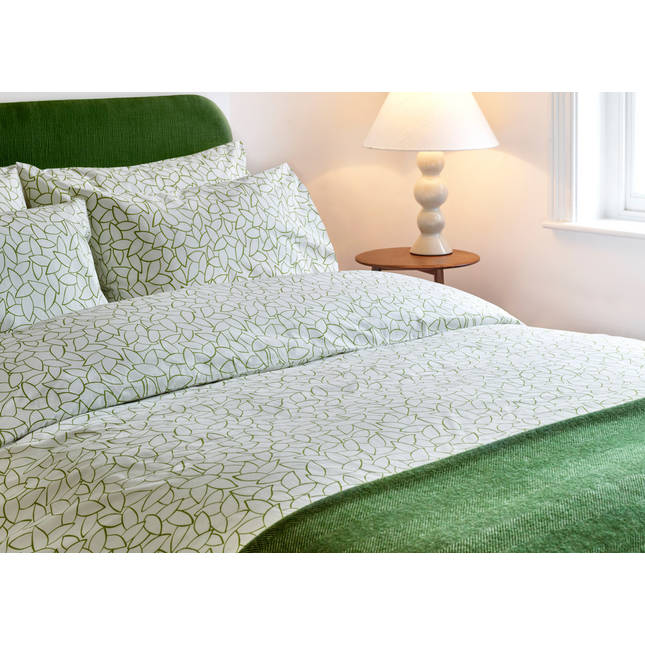 Jasper Conran "Mini Leaves" Duvet Cover Set in Spinach (Green)