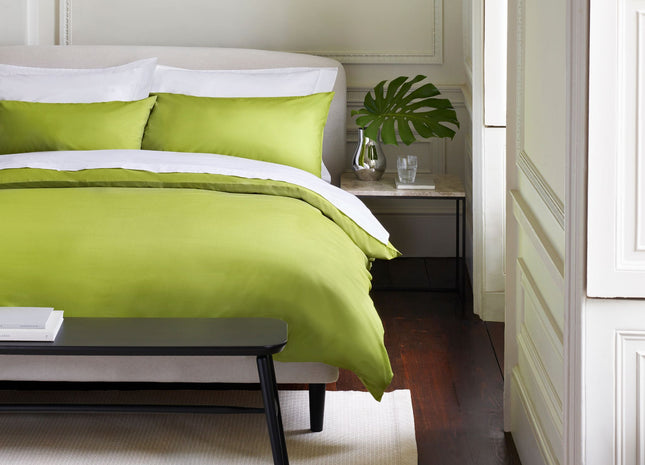 Jasper Conran "300 Thread Count Organic" Duvet Cover in Spinach Green