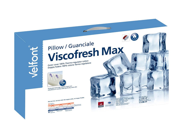 Velfont "Viscofresh Max" Memory Foam Pillow Extra High 17Cm