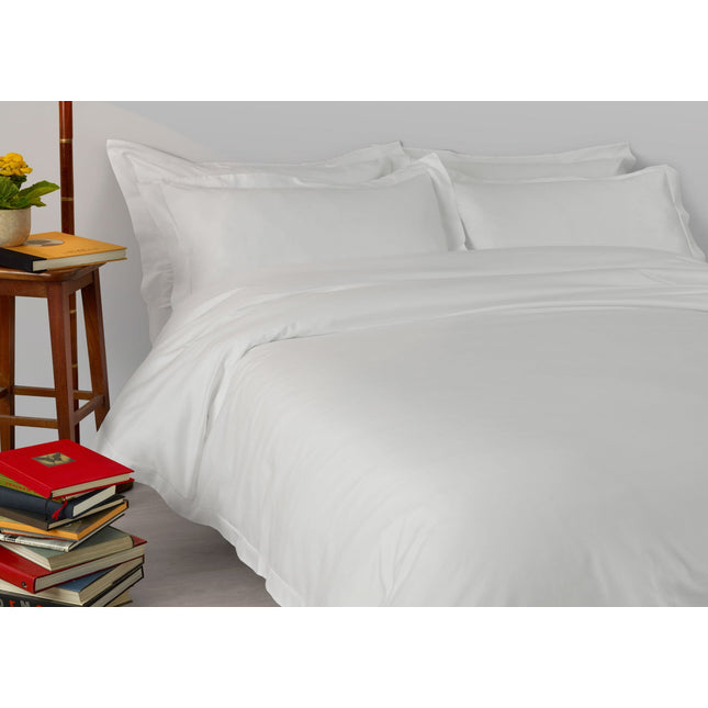 Amalia "Suave" 430 Thread Count Bed Linen with Single Embroidery Line in Cool Grey