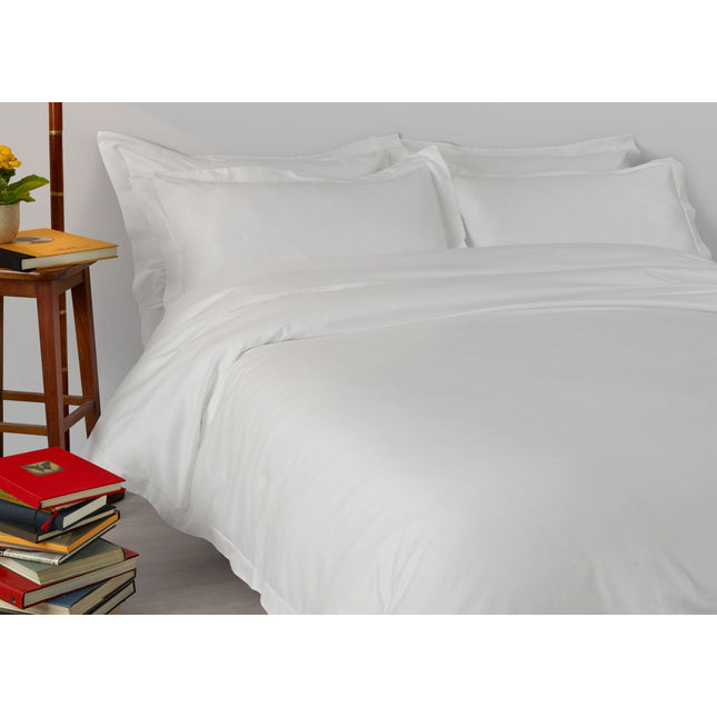Amalia "Suave" 430 Thread Count Bed Linen with Single Embroidery Line in Pale Grey