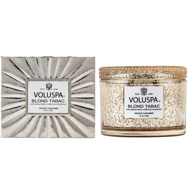 Voluspa "Blond Tabac" Corta Maison Boxed Glass Candle