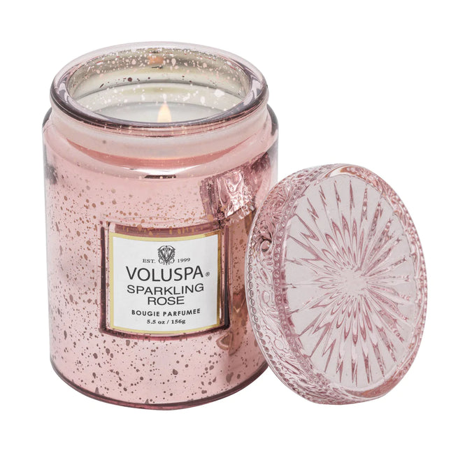 Voluspa "Sparkling Rose" Candle in Jar