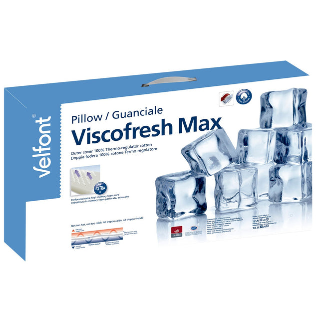 Velfont "Viscofresh Max" Memory Foam Pillow Extra High 17Cm
