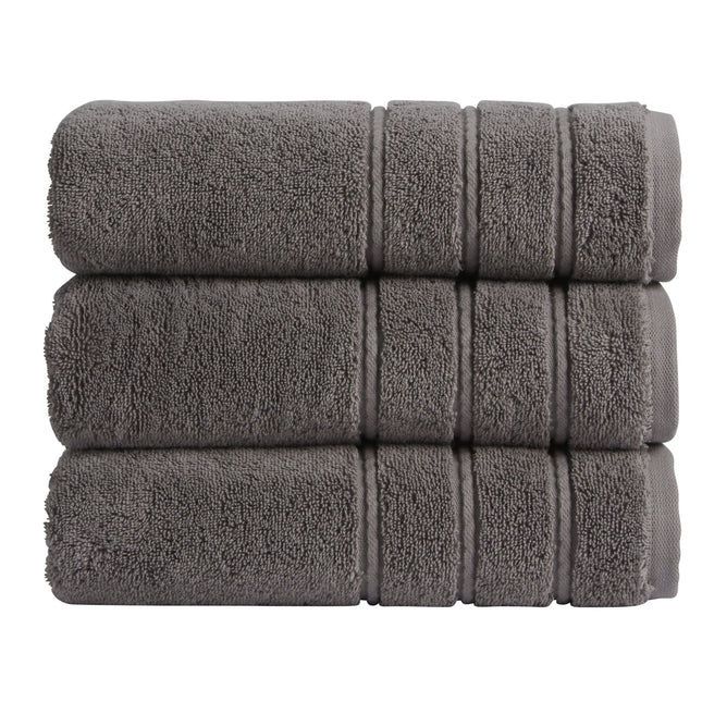 Christy "Antalya" Bath Towels Collection in Storm (Grey)