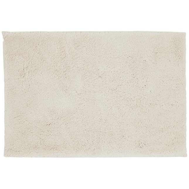 Christy "Deep Pile Rubber Back Tufted Bath Rug" Cream (Parchment)