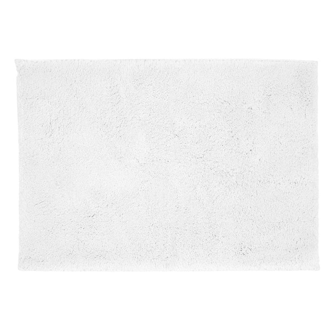 Christy "Deep Pile Rubber Back Tufted Bath Rug" White