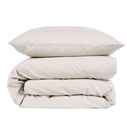 Christy "200TC Egyptian Cotton" Plain Dyed Sheets & Duvet Covers in Cream