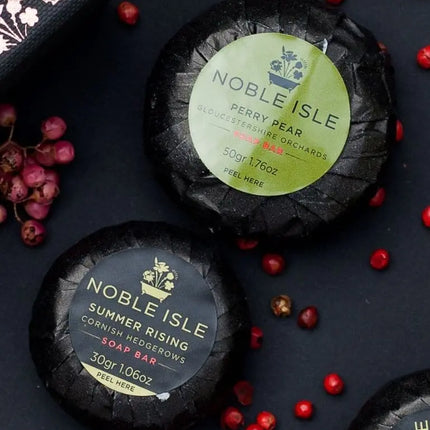 Noble Isle "Orchard And Hedgerow" Luxury Hard Soap Bars (3 x 50g, 2 x 30g)