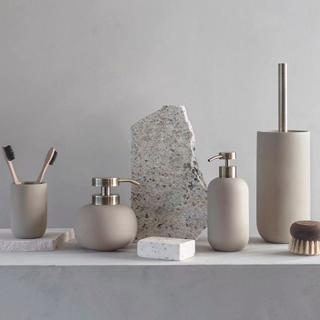 Mette Ditmer "Lotus" Bathroom Accessories in Sand (Beige)