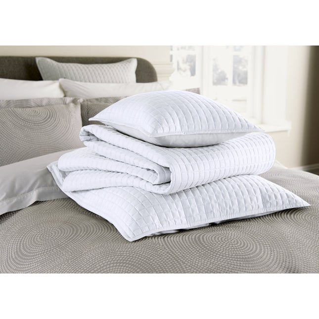 Christy "Metropolitan" Throws, Shams and Cushion in White