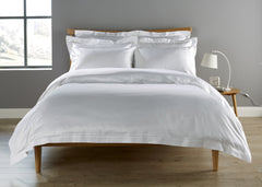 Christy Premium "900 Thread Count Picot" Bed Linen White