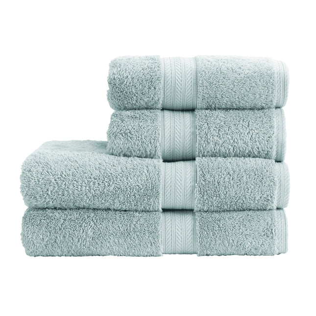 Christy "Renaissance" Egyptian Cotton Bath Towels Collection in Eggshell Blue