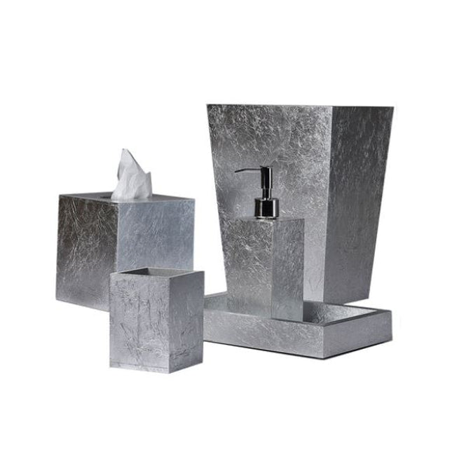 Mike + Ally "Silver Leaf" Bathroom Accessories