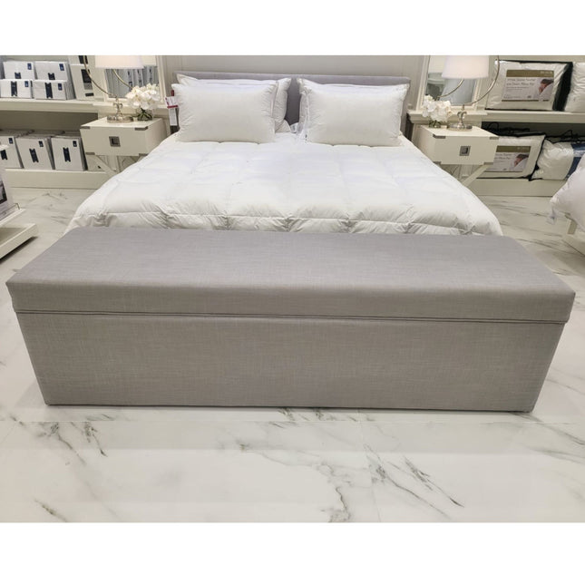 Linen Obsession "Tailored" Ottoman Storage Bench