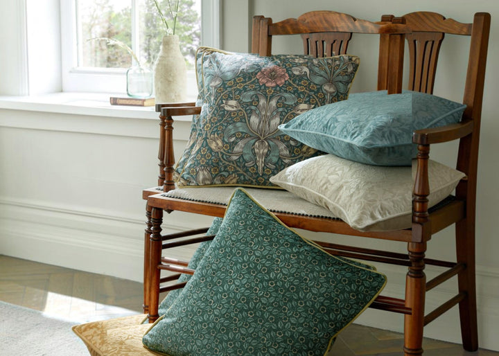 William Morris At Home "Spring Thicket" Decorative Cushion in Mineral