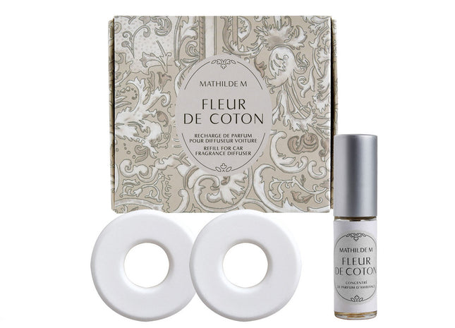 Mathilde "Fleur de Coton" Car fragrance diffuser refill Escapades Parfumées