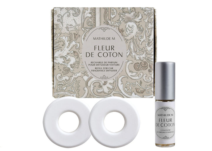 Mathilde "Fleur de Coton" Car fragrance diffuser refill Escapades Parfumées