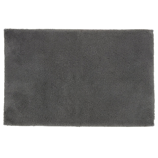 Christy "Deep Pile Rubber Back Tufted Bath Rug" Ash Grey