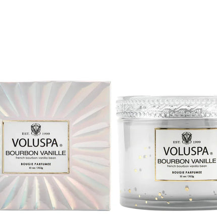 شمعة زجاجية في صندوق من فولوسبا "بوربون فانيل" كورتا ميزون