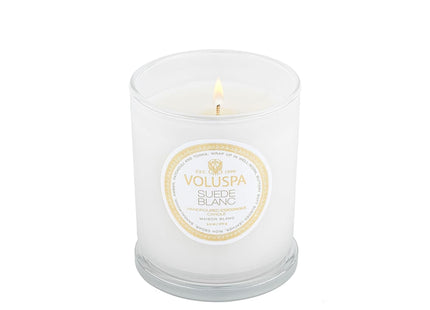 Voluspa "Suede Blanc" Classic Candle