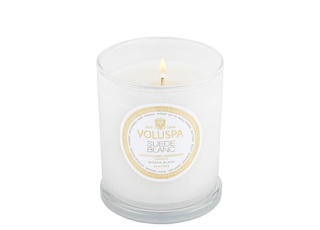 Voluspa "Suede Blanc" Classic Candle