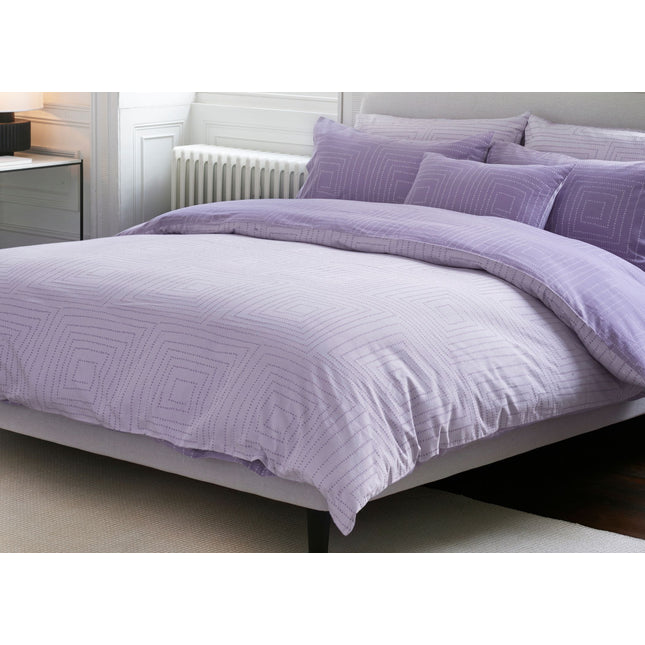 Jasper Conran "Dot to Dot" Jacquard Duvet Cover Set in Lavender