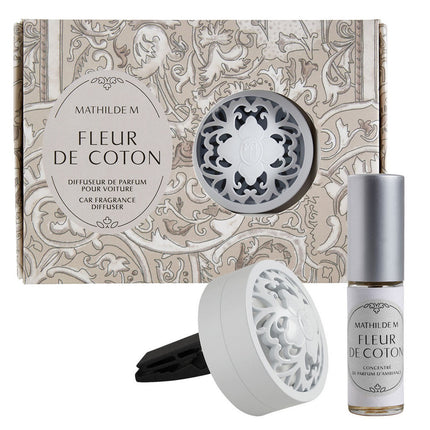 Mathilde "Fleur de Coton" Car fragrance diffuser Escapades Parfumées