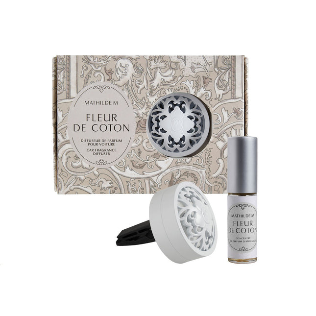 Mathilde "Fleur de Coton" Car fragrance diffuser Escapades Parfumées