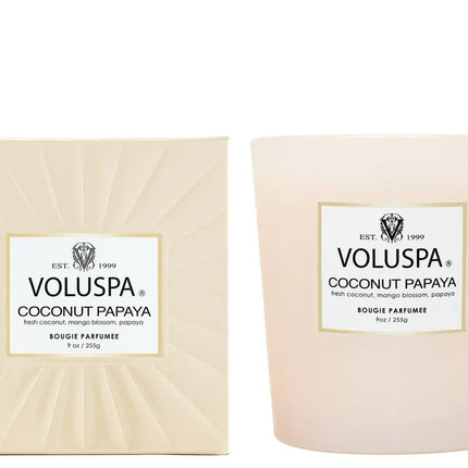 شمعة فولوسبا الكلاسيكية "جوز الهند والبابايا"