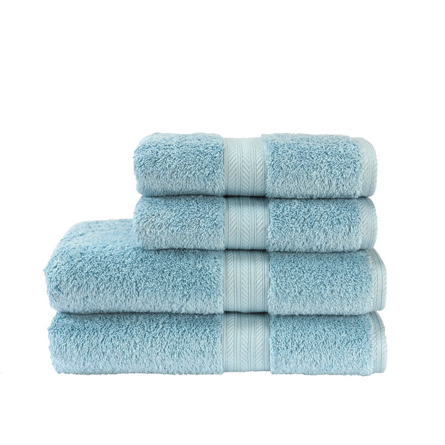 Christy "Renaissance" Egyptian Cotton Bath Towels Collection in Soft Chambray Blue