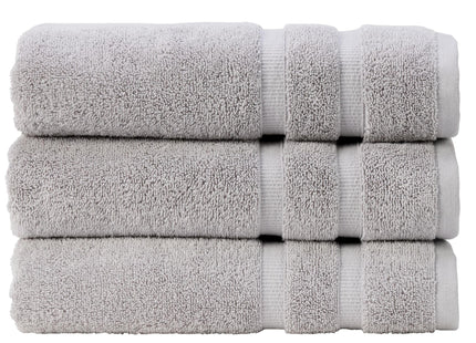 Christy "Signum" Combed Cotton Bath Towels Collection in Dove Grey