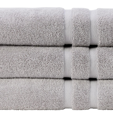 Christy "Signum" Combed Cotton Bath Towels Collection in Dove Grey