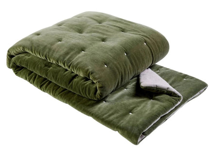 Christy "Jaipur" Throw in Olive Colour - 140 x 200 cm