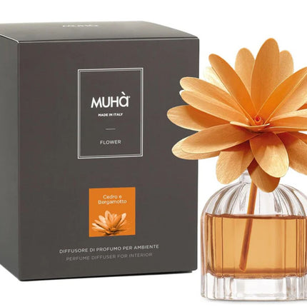 Muha "Cedro & Bergamotto" Flower Diffuser (60ml)