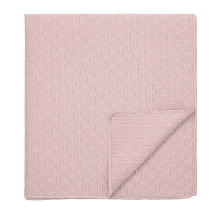 Ted Baker "T" Quilted Bedspread and Pillow Shams in Soft Pink