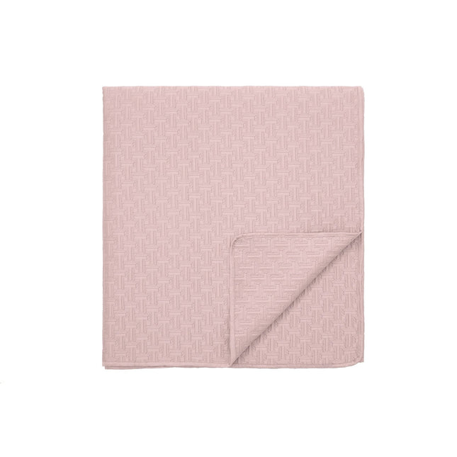 Ted Baker "T" Quilted Bedspread and Pillow Shams in Soft Pink
