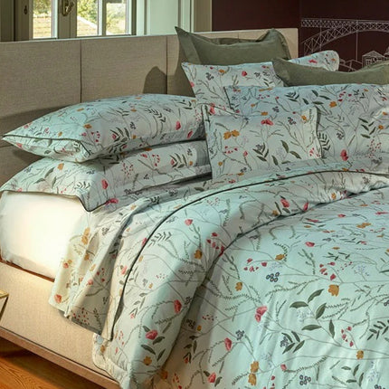 ملاءة سرير "أماليا إنفانتاس" بكثافة 430 خيطًا باللون الأزرق