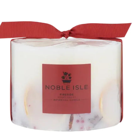 شمعة نوبل آيل النباتية "فاير سايد" بثلاثة فتائل